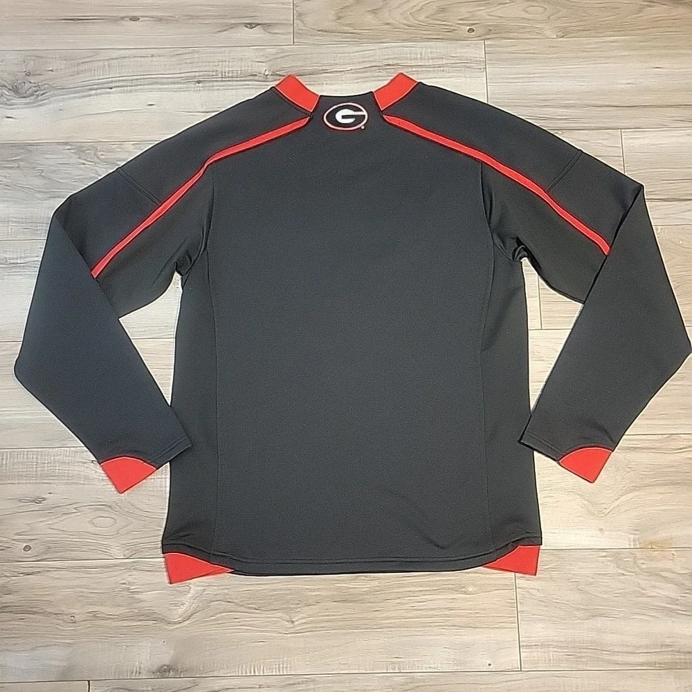 VGT Nike Dri-Fit‎ Georgia Bulldogs UGA Thermal Fleece Adult Small Black Red Logo